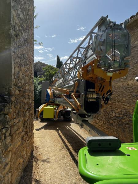 Chantier difficile d'accès